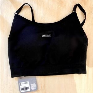 Gymshark Flex Strappy Sports Bra - Black/Charcoal